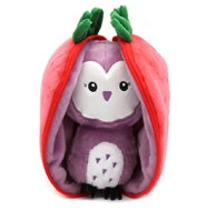 Les Déglingos Flipetz 2in1 Owl/Strawberry - Violet - Soft Toy