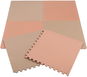 BabyTrold Big Mat sand/rose - Pěnové puzzle