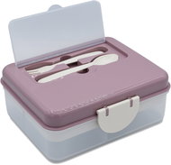 Melii Luxe double tier snack box pink/beige - Lunch Box