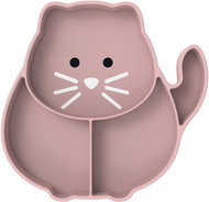 Melii Divided plate with suction cup Luxe Kitty - Children's Plate