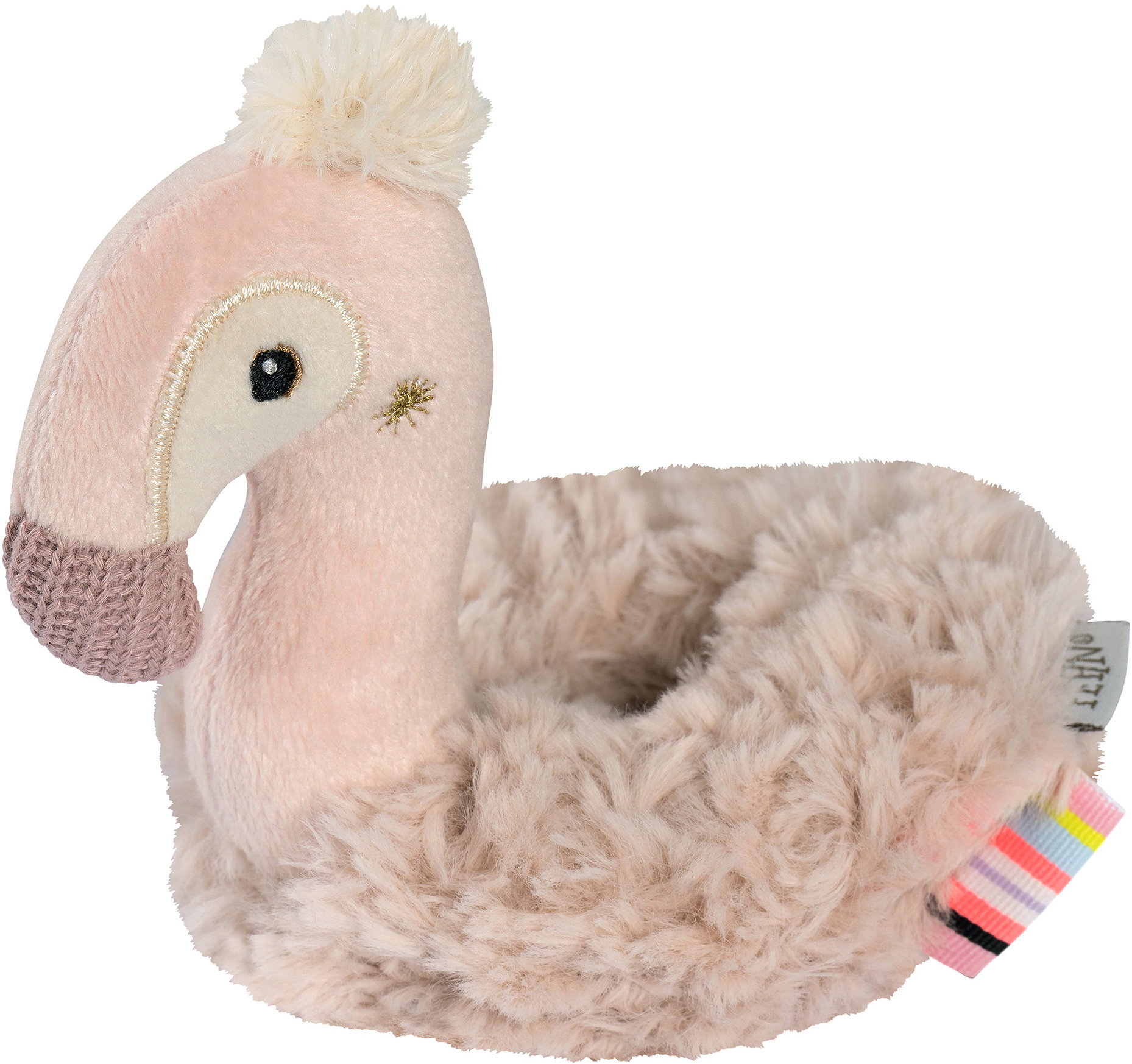 Baby Fehn puha karika, Flamingó Pink