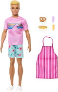 Barbie Ken se zástěrou, kuchařskými doplňky a svačinkami - Panenka