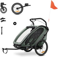 Hauck Bike N Walk Duo 3in1 dark green - Child Bicycle Trailer