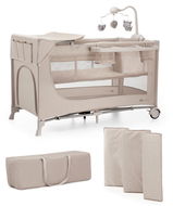 Kinderkraft Joy 2 s doplňky Beige - Cestovní postýlka