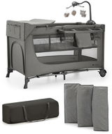Kinderkraft Joy 2 s doplňky Dark grey - Cestovní postýlka