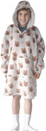 Cozy Noxxiez Kapybara print - warm TV sweatshirt blanket 7 - 12 years - Wearable Blanket