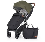 PETITE&MARS Royal3 Silver Mature Olive - Baby Buggy