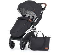 PETITE&MARS Royal3 Silver Perfect Black - Baby Buggy