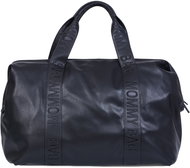 CHILDHOME Mommy Bag Signature Vegan Leather Black - Changing Bag