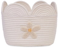 CHILDHOME Květina Off White 30 × 20 × 15 cm - Úložný box