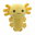 Cozy Noxxiez Axolotl yellow