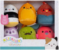Squishmallows Micromallows 6er-Pack Gurke, Aal, Flamingo, Hahn, Sushi, Lemur - Kuscheltier
