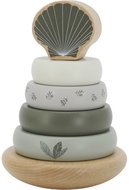 Label Label Balancing Stacking Rings Olive Green - Sort and Stack Tower