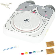 KIK KX3136 Potter's wheel, creative set with clay and paints, grey - Pottery Wheel