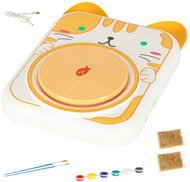 KIK KX3136 Potter's wheel, creative set with clay and paints, yellow - Pottery Wheel