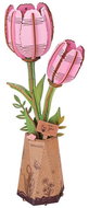 RoboTime Pink Tulip - 3D Puzzle