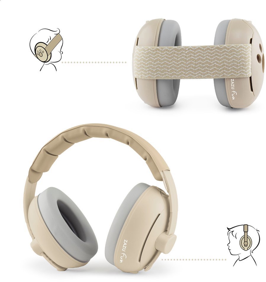 Zazu Earmuffs 2in1, bézs