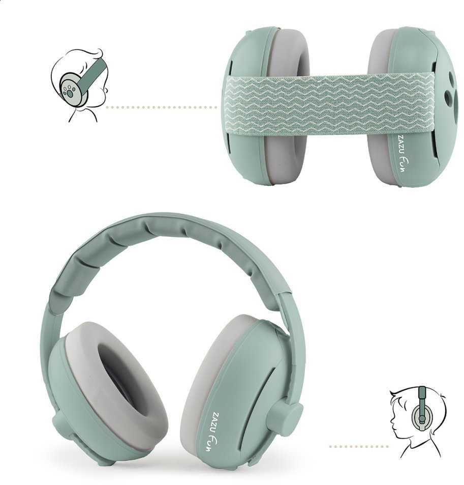 Zazu Earmuffs 2in1, zöld