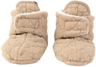 Lodger Slipper Folklore Fleece Beige 6-12m - Baby Booties