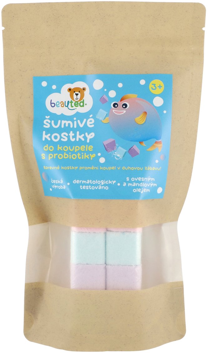beauted Sparkling bath cubes with probiotics