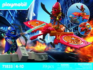 Playmobil 71833 Hrdina s dronem vs. podlý Ninja - Playmobil