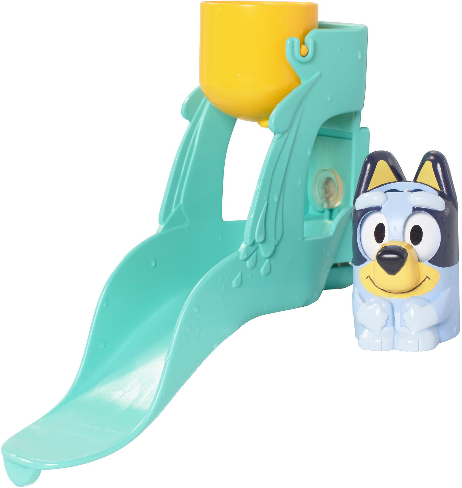 Toomies Bluey a vízicsúszdán