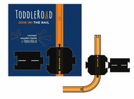 Toddleroad 2195 Railway crossing with road 2 silicone parts - Slot Car Track Accessory