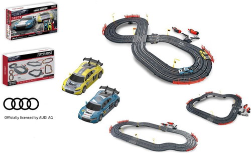 Made Audi 3in1 with licensing and USB power supply 320 cm - Slot Car Track - Main image