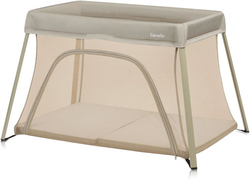 Lionelo Alice Beige Olive - Travel Bed - Main image