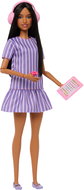 Barbie Fashionistas autistic in purple striped dress - Doll