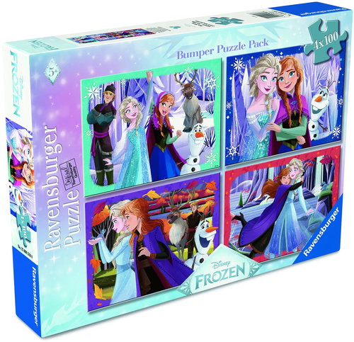 Ravensburger 120043188 Disney: Ice Kingdom 4 × 100 pieces - Jigsaw Puzzle - Main image