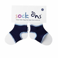 Sock Ons Baby sock covers, Navy 6-12 m - Leg Warmers