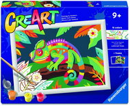 Ravensburger 120232605 CreArt colourful Chameleon - Painting by Numbers