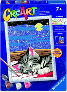 Ravensburger 120232629 CreArt Dreamy Cat with Glitter - Painting by Numbers