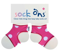 Sock Ons Baby sock covers, Pink Spots 6-12 m - Leg Warmers