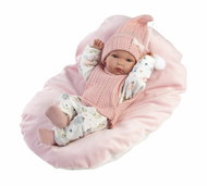 Llorens 63504 New Born baby girl - realistic baby with all-vinyl body - 35 cm - Doll