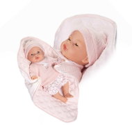 Antonio Juan 14365 Bimba - winking baby with sounds and soft fabric body - 37 cm - Doll