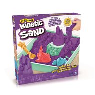 Kinetický písek Kinetic Sand Krabice tekutého písku s podložkou Fialová - Kinetický písek
