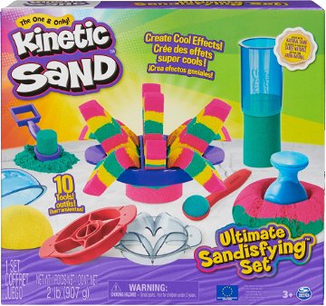 Kinetic Sand Schachtel mit kinetischem Sand und einer Unterlage in Grün für  10,71 € - Kinetischer Sand