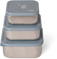 Citron Set of 3 stackable Spaceship boxes - Food Container Set