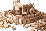 Dvěděti Dice natural XL - Wooden Blocks