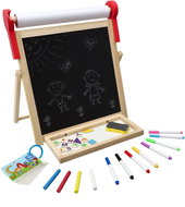 Teddies Double-sided board with paper roll 33 × 33 cm - Magnetic Board