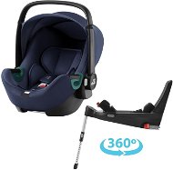 Britax Römer Baby-Safe 3 i-Size so základňou Flex Base 5Z Bundle Indigo Blue - Autosedačka