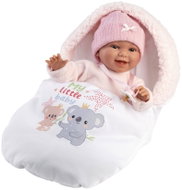 Llorens 63806 New Born - realistické miminko se zvuky a měkkým látkovým tělem - 38 cm - Doll