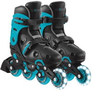 Globber Inline Go Skates with Light-Up Front Wheel Black/Blue - Roller Skates