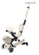 Globber Go Up Baby Lights with Seat 3-in-1 Taupe - Children's Scooter