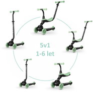 QPLAY Koloběžka / Odrážedlo Sema Evo Jade Green, věk 1 - 6 let - Children's Scooter
