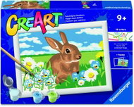 Ravensburger 120232445 CreArt Cute Bunny - Painting by Numbers
