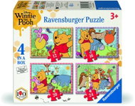 Ravensburger 120043751 Disney: Medvídek Pú s přáteli 4 v 1 - Jigsaw Puzzle