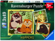 Ravensburger 120043621 Disney Pixar: Na skok do divočiny 3 × 49 dílků - Jigsaw Puzzle